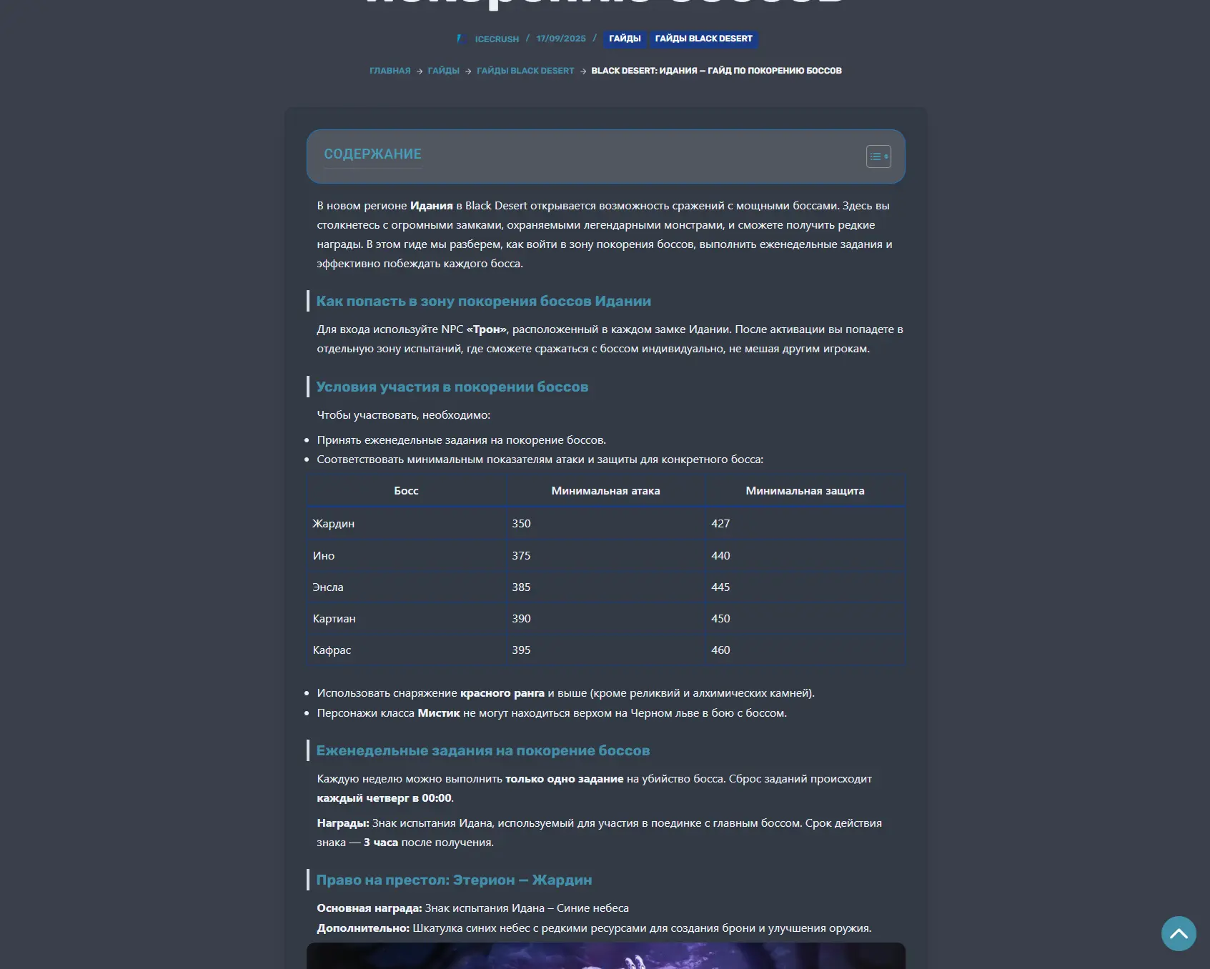 ICECRUSH — Контент и гайды